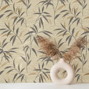 Crown Fusion Leaf Natural Wallpaper M1772