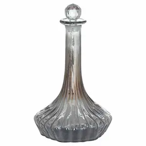 The Noel Collection Smoked Midnight Medium Decanter - L13 x W13 x H27 cm