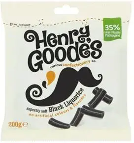 Henry Goode's Superbly Soft Black Liquorice 200G