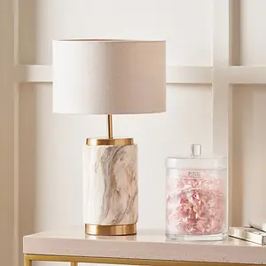 Natural Stone Effect Ceramic Table Lamp