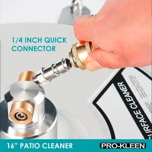 ProKleen Stainless Steel Pressure Washer Surface Patio Cleaner Attachment  16" Karcher Compatible