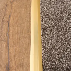 Anodised aluminium z edge carpet profile door floor bar trim 1000mm x 35mm c69 gold