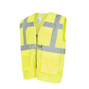 Site Ruckwood Yellow Hi-vis waistcoat, Large/X Large