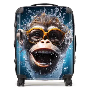 Splashart Cheeky Chimp Face Suitcase - Large