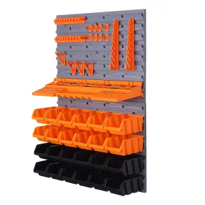 45 Piece Tool Storage Set with Wall Plates