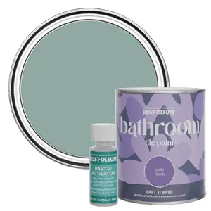 Rust-Oleum Gresham Blue Satin Bathroom Tile Paint 750ml