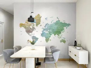 Arthouse World Map Wall Mural