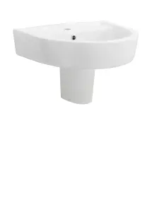 1 Tap Hole Basin & Semi Pedestal - 520mm