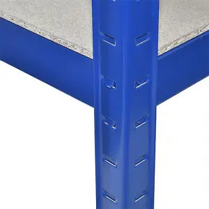 FSC Certified Rapid Racking Budget Shelving 450mmd 5 Chipboard Blue