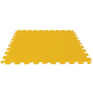 Foam Play Mat Tiles Interlocking Floor Mats by Laeto Tiny And Tykes (Yellow) - INCLUDES FREE DELIVERY