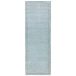 Teal Handmade Modern Plain Wool Easy to Clean Handmade Rug For Bedroom Dining Room Living Room -160cm X 230cm