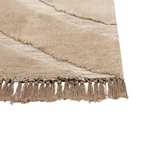 Area Rug 200 x 300 cm Beige SAZOO