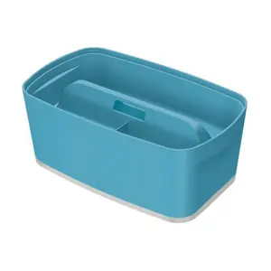 Leitz MyBox Cosy Calm Blue Small Storage Box with Lid 5 Litre