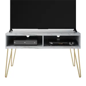 Novogratz Athena TV-Stand White Marble