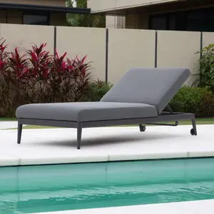 Luna Outdoor Fabric Sun Lounger