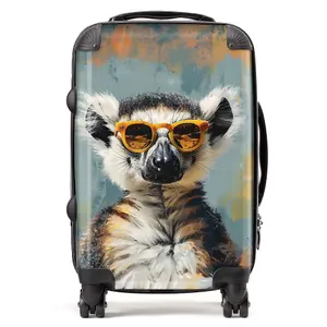 Lemur In Glasses Suitcase - Cabin