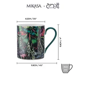 Mikasa x Sarah Arnett 350ml Mug with Butterfly Print