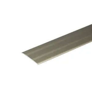 Self-adhesive anodised aluminium door floor bar edge trim threshold profile  930mm x 35mm a08 shampagne