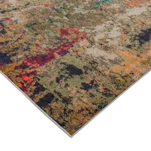 Multicolor Modern Easy to Clean Abstract Rug For Dining Room-80cm X 150cm