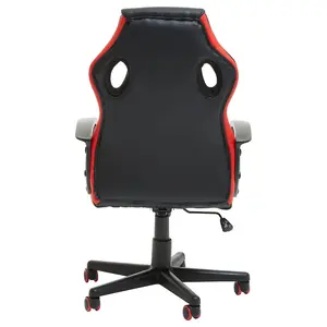 Interiors by Premier Black And Red Pu Home Office Chair