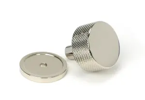 From The Anvil Polished Nickel Brompton Cabinet Knob - 32mm (Plain)