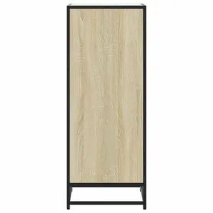 Berkfield Shoe Rack Sonoma Oak 48x38x97.5 cm Engineered Wood