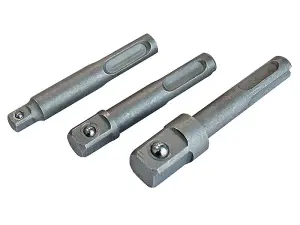 Faithfull 3-Piece SDS Square Drive Adaptor Set for Drills