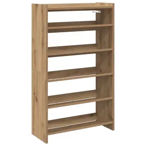 Berkfield Shoe Rack Artisan Oak 60x25x100 cm Engineered Wood