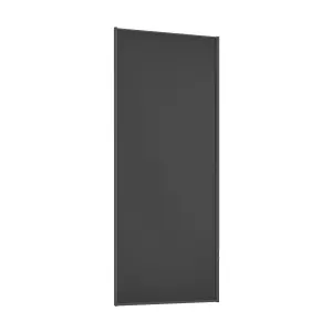 Spacepro Sliding Wardrobes Full length Matt Black frame Single panel door, (H) 2220mm x (W) 762mm