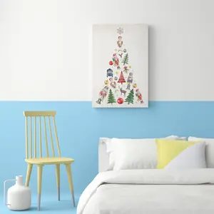 Fun Christmas Tree - Wrapped Canvas Painting 76 cm H x 51 cm W