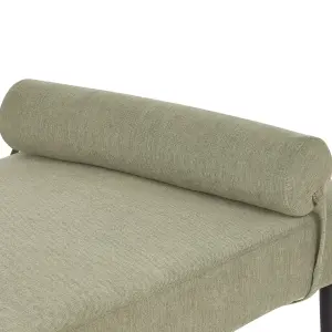 Fabric Chaise Lounge Green MAURIAC