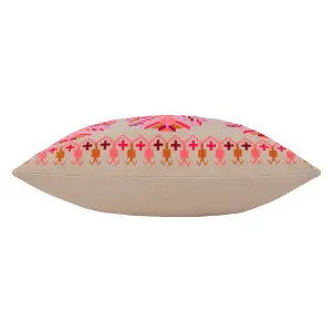 furn. Kalina Embroidered 100% Cotton Polyester Filled Cushion