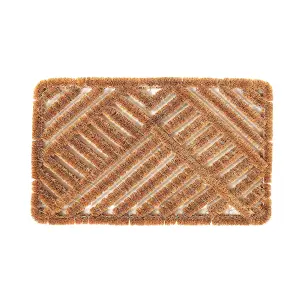 Charles Bentley 29.5" Natural Coir & Wire Boot Scraper Twist Door Mat 45x75cm