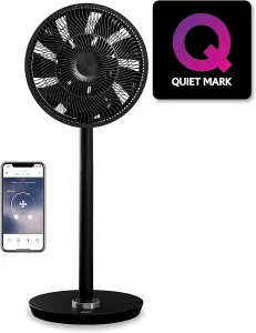 Duux Whisper Flex Smart Standing Fan, Black DXCF10UK