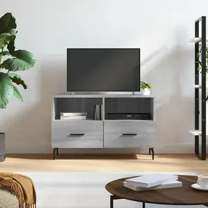 Berkfield TV Cabinet Grey Sonoma 80x36x50 cm Engineered Wood