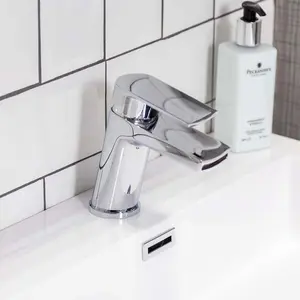 Medan Polished Chrome Deck-mounted Basin Mono Mixer Tap