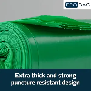 PRO Bag Garden Sack - PREMIUM GRADE - Extra Strong Green Garden Sack - Rolls of Heavy Duty Tear Resistant Garden Refuse Sacks