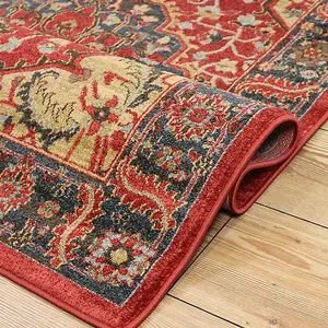 Traditional Graphics Floral Cotton Backing Rug for Living Room Bedroom and Dining Room-240cm X 340cm