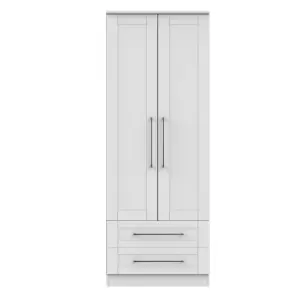 Ripon 2 Door 2 Drawer Wardrobe in Grey Ash (Ready Assembled)