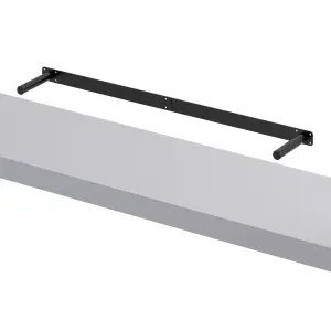 GoodHome Cusko Grey Rectangular Floating shelf (D)23.5cm