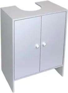 White Under sink Cabinet For Storing Away Your Bathroom Accessories