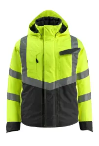 Mascot Safe Supreme Hastings Winter Jacket (Hi-Vis Yellow/Black)  (Small)