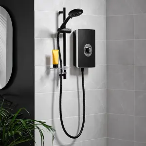 Triton Matt Black Manual Electric Shower, 8.5kW