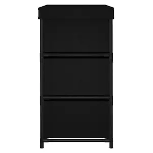 Berkfield Storage Cabinet with 6 Drawers 55x29x55 cm Black Steel