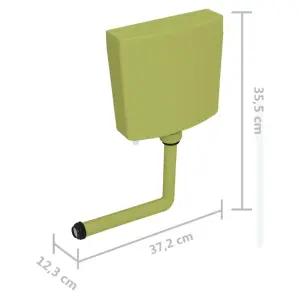 Toilet Cistern with Bottom Water Inlet 3/6 L Olive