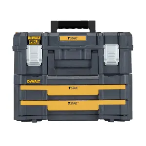 Dewalt DWST83345-1 TStak 2.0 II DWST1-70706 IV Tool Storage Box 2 Drawers + Foam