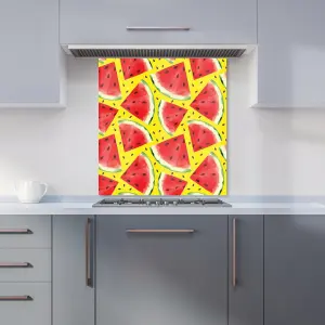 Watermelon Pattern Premium Glass Kitchen Splashback W600mm x H600mm