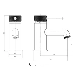 BATHWEST Bathroom Sink Taps, Basin Mixer Taps , Monobloc Chromed Brass Single Lever Basin Taps 682W