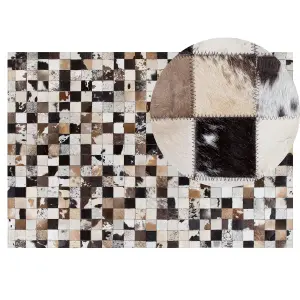 Cowhide Area Rug 140 x 200 cm Multicolour CERLI