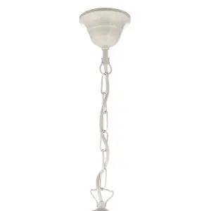 Luminosa Butterfly 5 Light Multi Arm Pendant Ceiling Light, Glass Shades